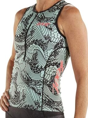 Zoot NWT LTD Tri Tank Tokyo Mint Waves Triathlon Top XS